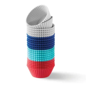 Ricardo Cuisine Moules-Ensemble de 24 mini moules à muffins individuels en silicone RICARDO